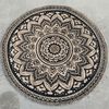 Dutch Lifestyle Tapis Jaipur Classic 200 cm Rond Beige et noir