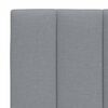vidaXL Cadre de lit sans matelas Hanko gris clair 200x200 cm tissu