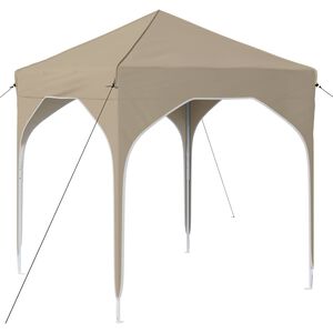 vidaXL Tente de f&ecirc;te pop-up 194 x 194 x 245 cm Cr&egrave;me