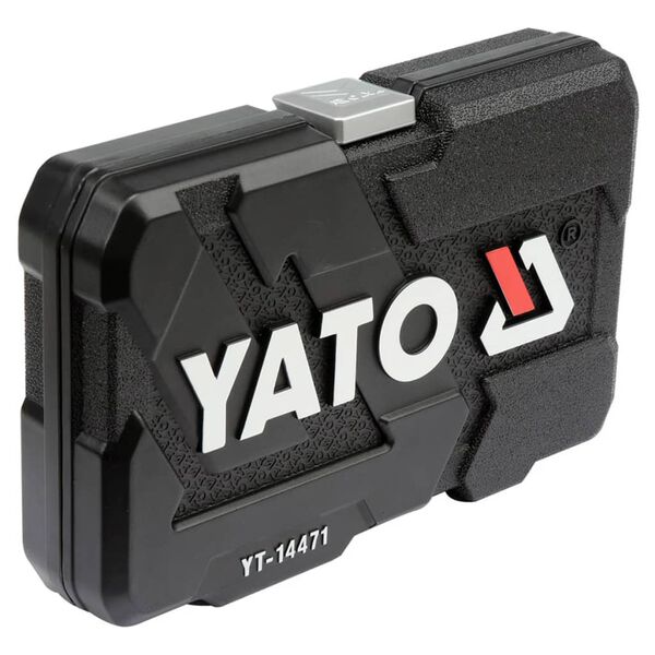 YATO Kit d'outils de 38 pi&egrave;ces en m&eacute;tal Noir YT-14471