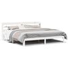 vidaXL Cadre de lit avec t&ecirc;te de lit sans matelas blanc 180x200 cm