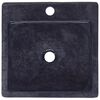 vidaXL Lavabo Noir 40x40x12 cm Marbre