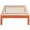 vidaXL Cadre de lit sans matelas cire marron 80x200 cm bois pin massif