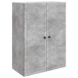vidaXL Armoire Murale Gris b&eacute;ton 66 x 34,5 x 90 cm Bois d'ing&eacute;nierie