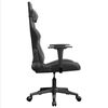 vidaXL Chaise de jeu de massage Noir et gris Similicuir