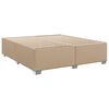 vidaXL Sommier &agrave; lattes de lit avec matelas Cappuccino 200x200 cm