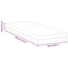 vidaXL Matelas Blanc et Gris 90 x 190 cm Tissu jacquard