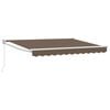 vidaXL Auvent r&eacute;tractable Taupe 3,5 x 2 m Polyester et Aluminium