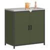 vidaXL Rangement de cuisine Vert olive 60 x 50 x 92 cm Acier