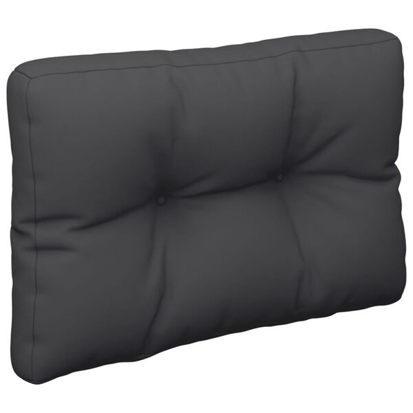 vidaXL Coussin de palette noir 50x40x12 cm tissu