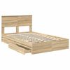 vidaXL Lit de Rangement Ch&ecirc;ne Sonoma 120 x 200 cm Bois d'ing&eacute;nierie
