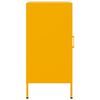 vidaXL Buffets 2 pcs jaune moutarde 36x39x79 cm acier