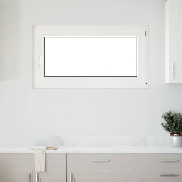 vidaXL Fen&ecirc;tre de sous-sol&laquo;&nbsp;RISOR&nbsp;&raquo; 110&nbsp;x&nbsp;70&nbsp;cm oscillo-battante DIN droite blanche