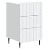 vidaXL Cabinet de chevet Blanc 43 x 41 x 68 cm Bois d'ing&eacute;nierie