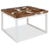 vidaXL Table basse Teck Résine 60x60x40 cm