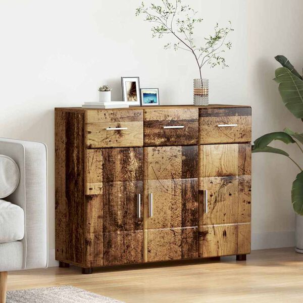 vidaXL Buffet Bois ancien 88,5 x 30,5 x 73 cm Bois d'ing&eacute;nierie