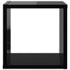 vidaXL &Eacute;tag&egrave;res cube murales 4 pcs noir brillant 26x15x26 cm