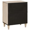 vidaXL Cabinet de chevet Beige 50 x 33 x 62 cm Bois d'acacia massif