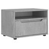 vidaXL Meuble TV VISNES gris b&eacute;ton 60x40x38 cm bois d'ing&eacute;nierie
