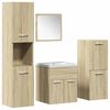 vidaXL Ensemble de meubles de salle de bain 5 pcs chêne sonoma