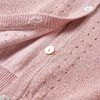 Cardigan pour enfants tricoté rose doux 116