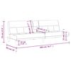 vidaXL Canap&eacute;-lit avec porte-gobelets cr&egrave;me tissu