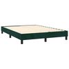 vidaXL Sommier &agrave; lattes de lit et matelas Vert fonc&eacute; 140x190cm Velours