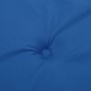 vidaXL Coussins de chaise de jardin lot de 2 bleu royal 50x50x4 cm