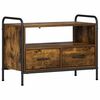 vidaXL Meuble TV 67,5 x 33 x 50 cm Ch&ecirc;ne fum&eacute; Bois d'ing&eacute;nierie