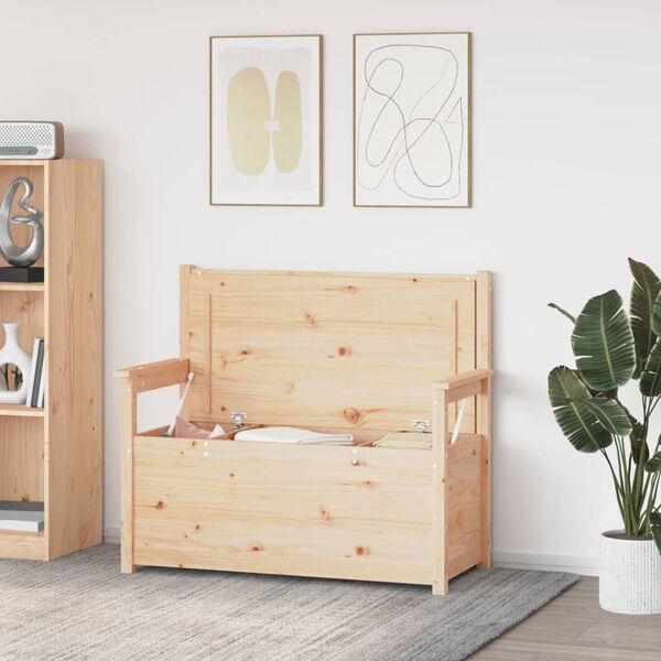 vidaXL Banc 112,5x51,5x96,5 cm Bois de pin massif