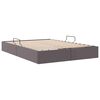 vidaXL Lit de Rangement avec matelas Gris 140 x 190 cm Faux cuir