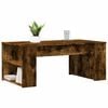 vidaXL Table basse ch&ecirc;ne fum&eacute; 102x55x42 cm bois d'ing&eacute;nierie