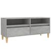 vidaXL Meuble TV gris b&eacute;ton 100x34,5x44,5 cm bois d'ing&eacute;nierie