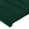 vidaXL T&ecirc;te de lit Vert fonc&eacute; 200x5x118/128 cm Velours