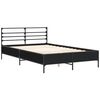 vidaXL Cadre de lit sans matelas noir 120x190 cm