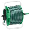 vidaXL Enrouleur de tuyau vert sur pied avec tuyau de 20 m PVC