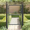 vidaXL Portail de jardin grillagé en acier galvanisé gris 100 x 125 cm