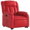 vidaXL Fauteuil inclinable Rouge Similicuir