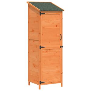 vidaXL Abri de jardin Marron 59,5 x 56 x 176,5 cm Bois de Sapin Massif
