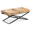 vidaXL Table basse Bois de manguier massif 110x55x42 cm