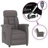 vidaXL Fauteuil inclinable &eacute;lectrique Gris Similicuir