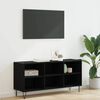 vidaXL Meuble TV Ch&ecirc;ne noir 103,5 x 30 x 50 cm Bois d'ing&eacute;nierie