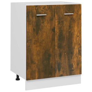 vidaXL Meuble bas "Lyon" Ch&ecirc;ne fum&eacute; 60 x 46 x 81,5 cm Bois d'ing&eacute;nierie