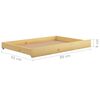 vidaXL Lit coulissant sans matelas 2x(90x200) cm Bois de pin massif