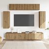 vidaXL Ensemble de meuble TV mural 6 pcs chêne artisanal