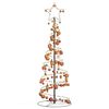 vidaXL Sapin de No&euml;l &agrave; LED avec boules 100 LED blanc chaud 150 cm