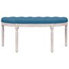 vidaXL Banc Bleu 110,5x45x49 cm Velours