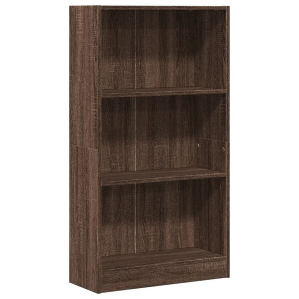 vidaXL Biblioth&egrave;que ch&ecirc;ne marron 60x24x109 cm bois d'ing&eacute;nierie