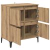 vidaXL Buffet Ch&ecirc;ne artisanal 60 x 35 x 70 cm Bois d'ing&eacute;nierie et fer