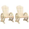 vidaXL Chaises de jardin Adirondack lot de 2 bois de sapin massif